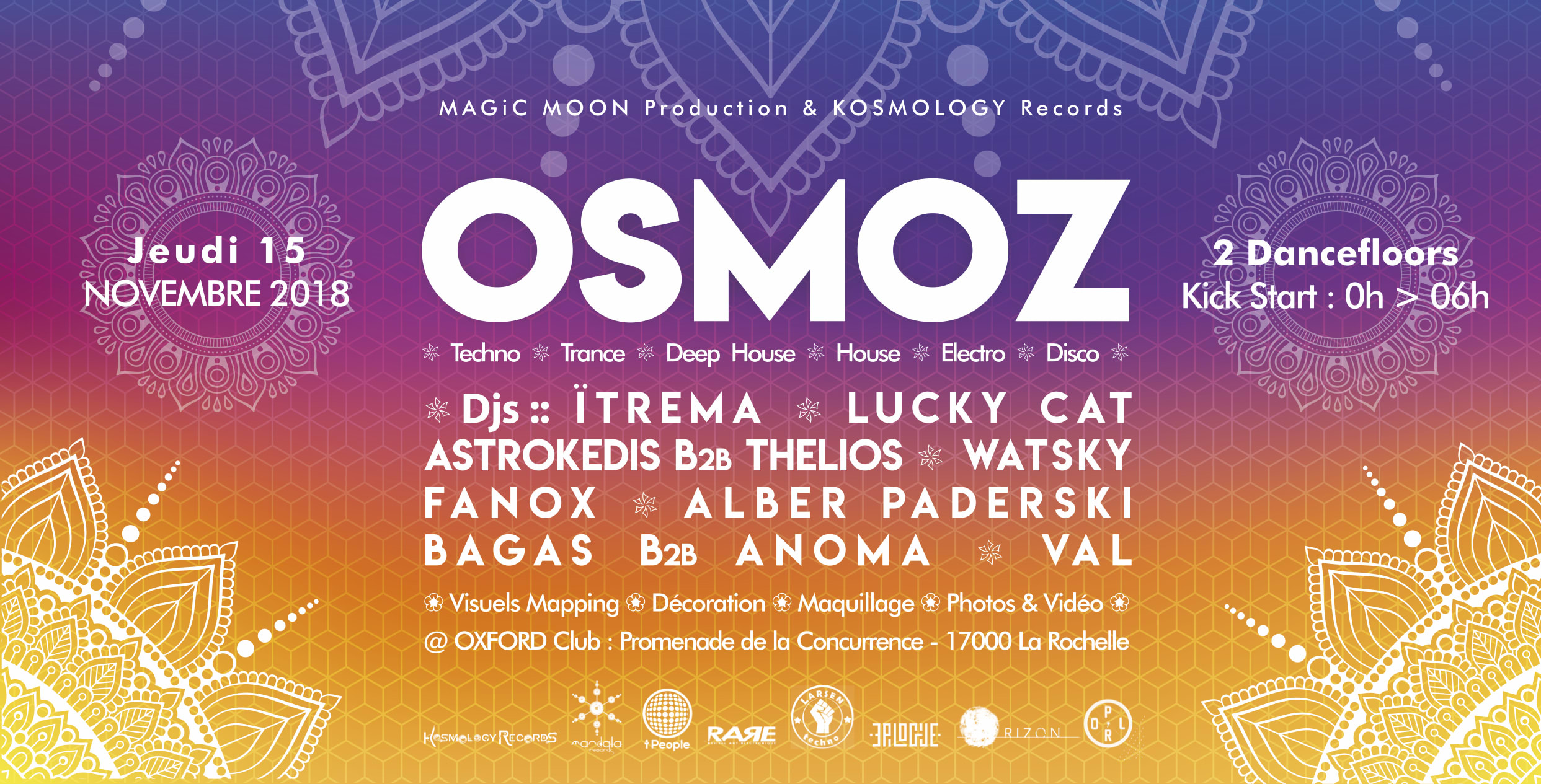 J.15 Nov. - Osmoz@Oxford - La Rochelle  Cover