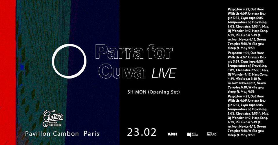 Les Concerts De Gustave : Parra For Cuva (Live) | Paris Cover