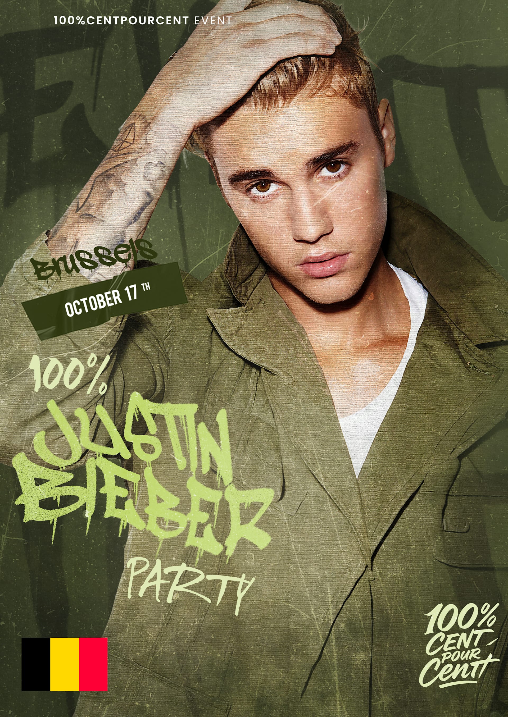 100% Justin Bieber Party In Brussels !! Cover