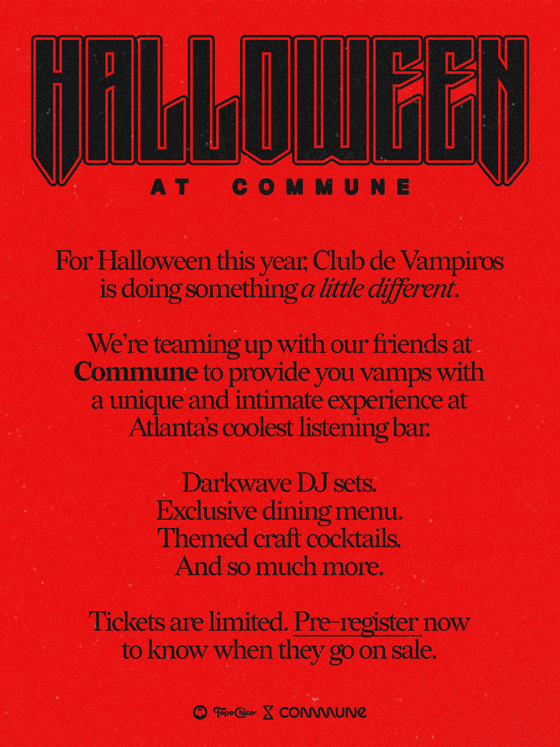 Club De Vampiros Presents... Halloween At Commune Cover