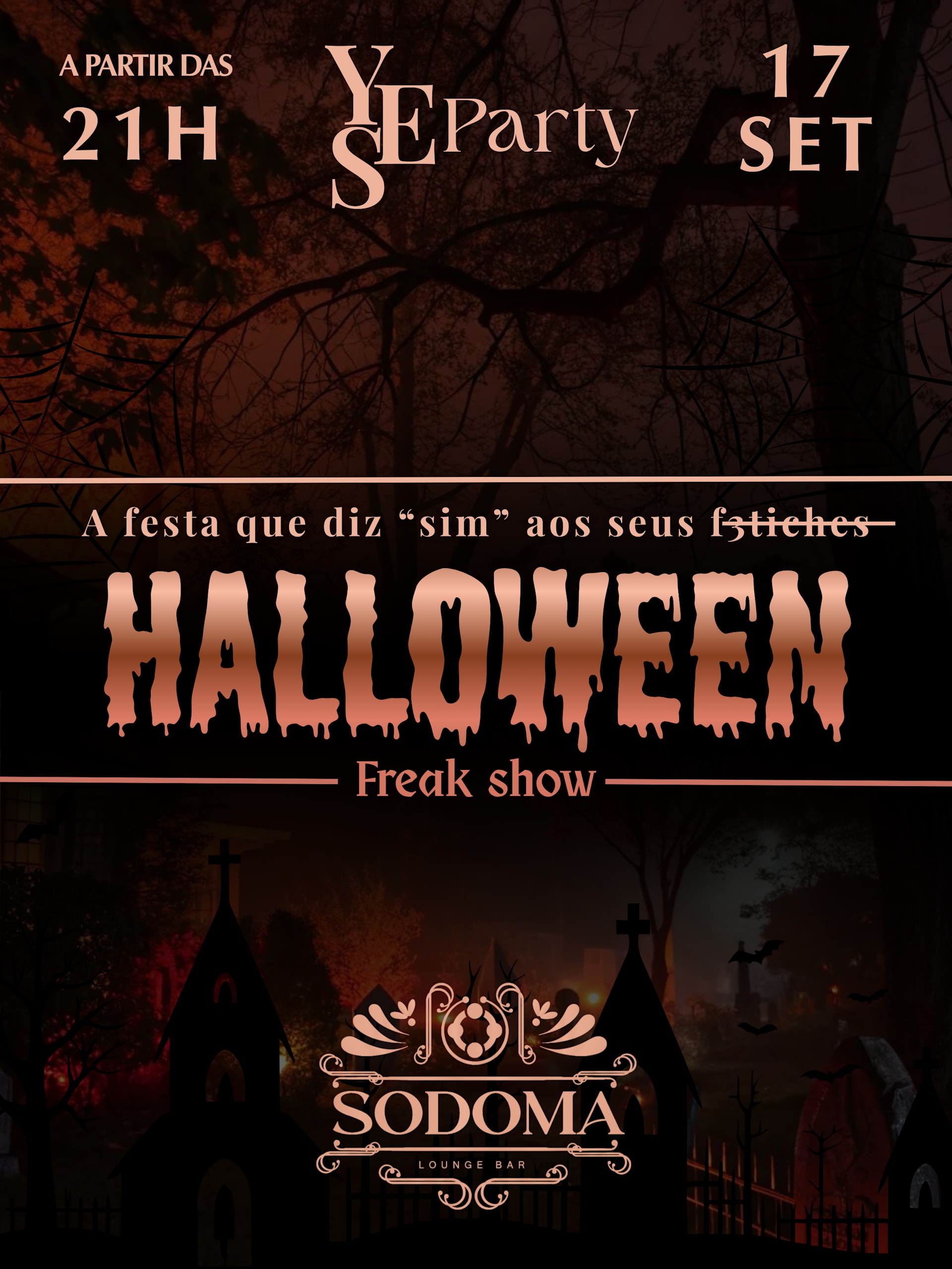 Yes Party - Halloween Freak Show Cover