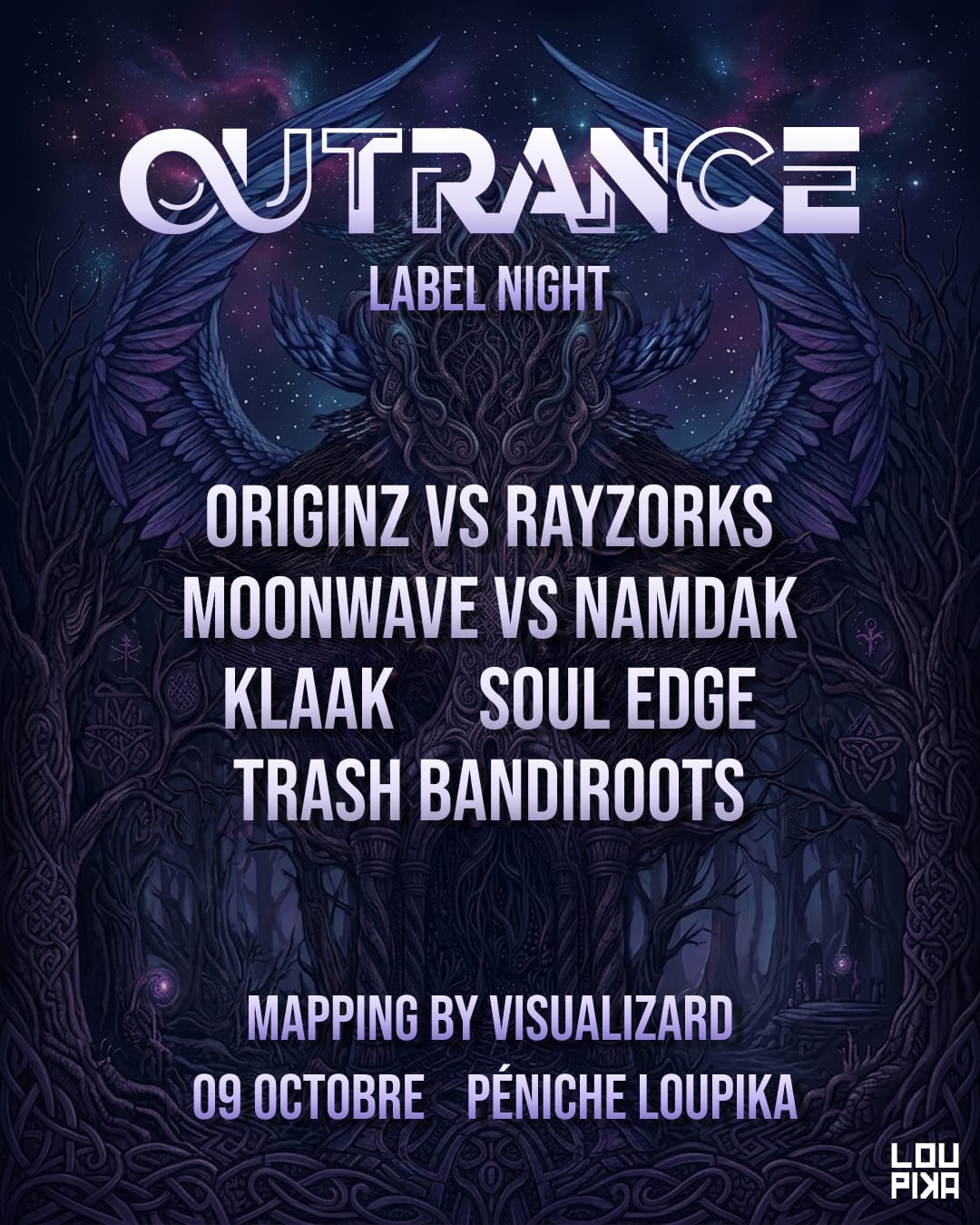 Outrance Label Night Cover