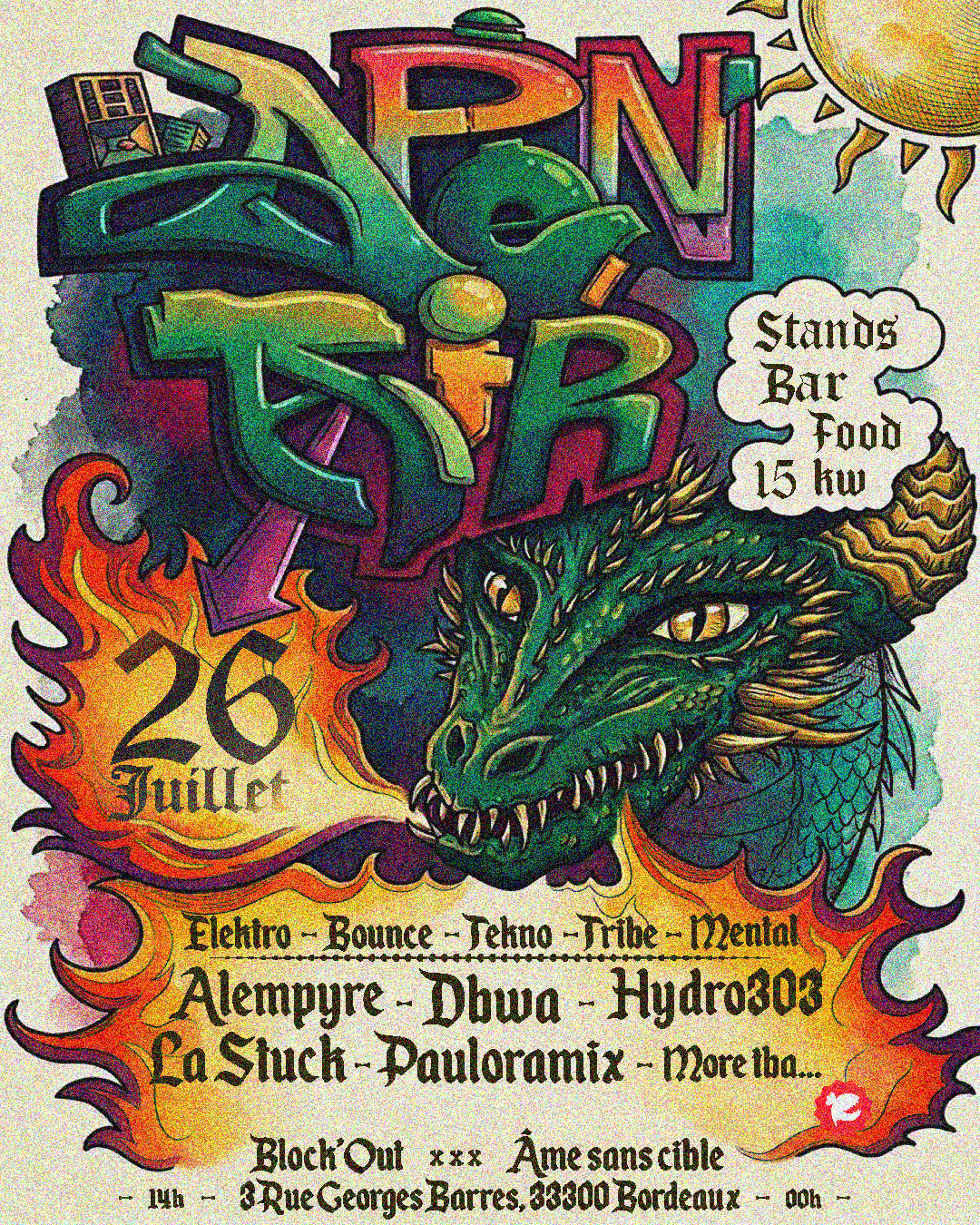26/07 Open Air X Block'out - Âme Sans Cible Cover