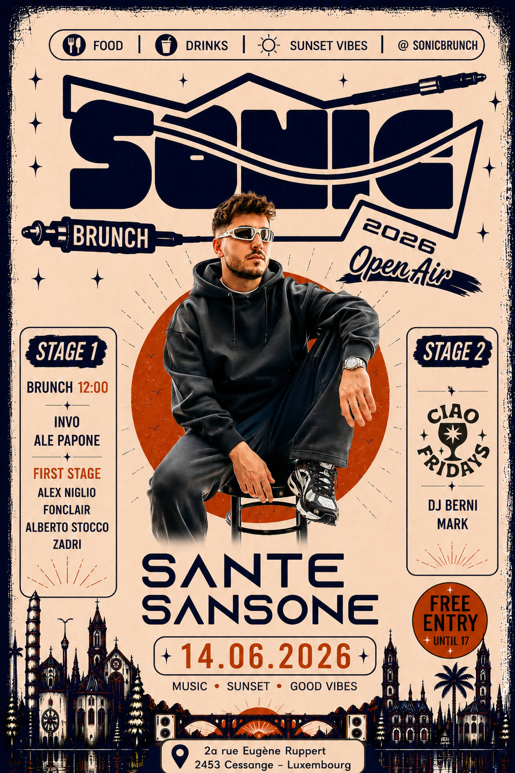 Sonic Brunch Presents Sante Sansone Cover