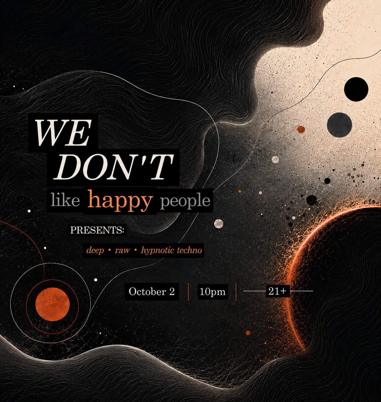 We Don't Like Happy People Cover