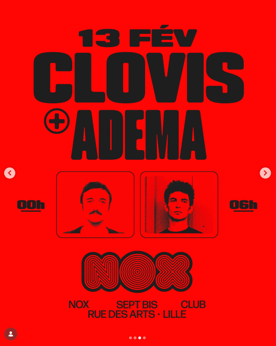 Nox Club : Clovis X Adema Cover