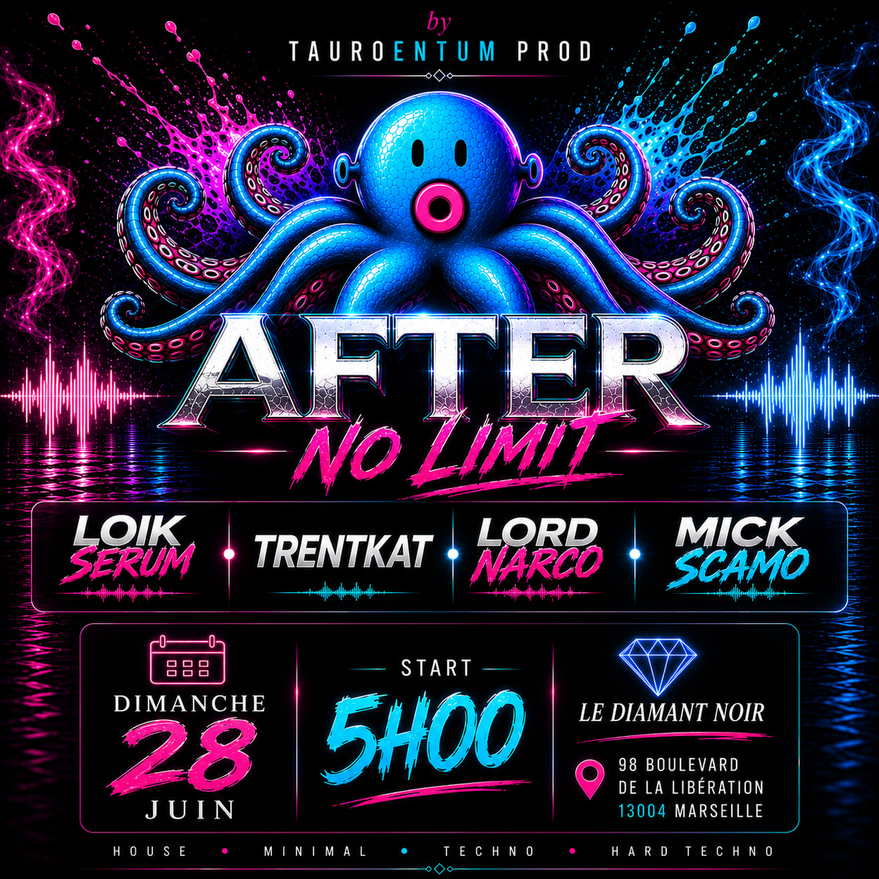 After Techno Marseille 28/06/2026 Cover