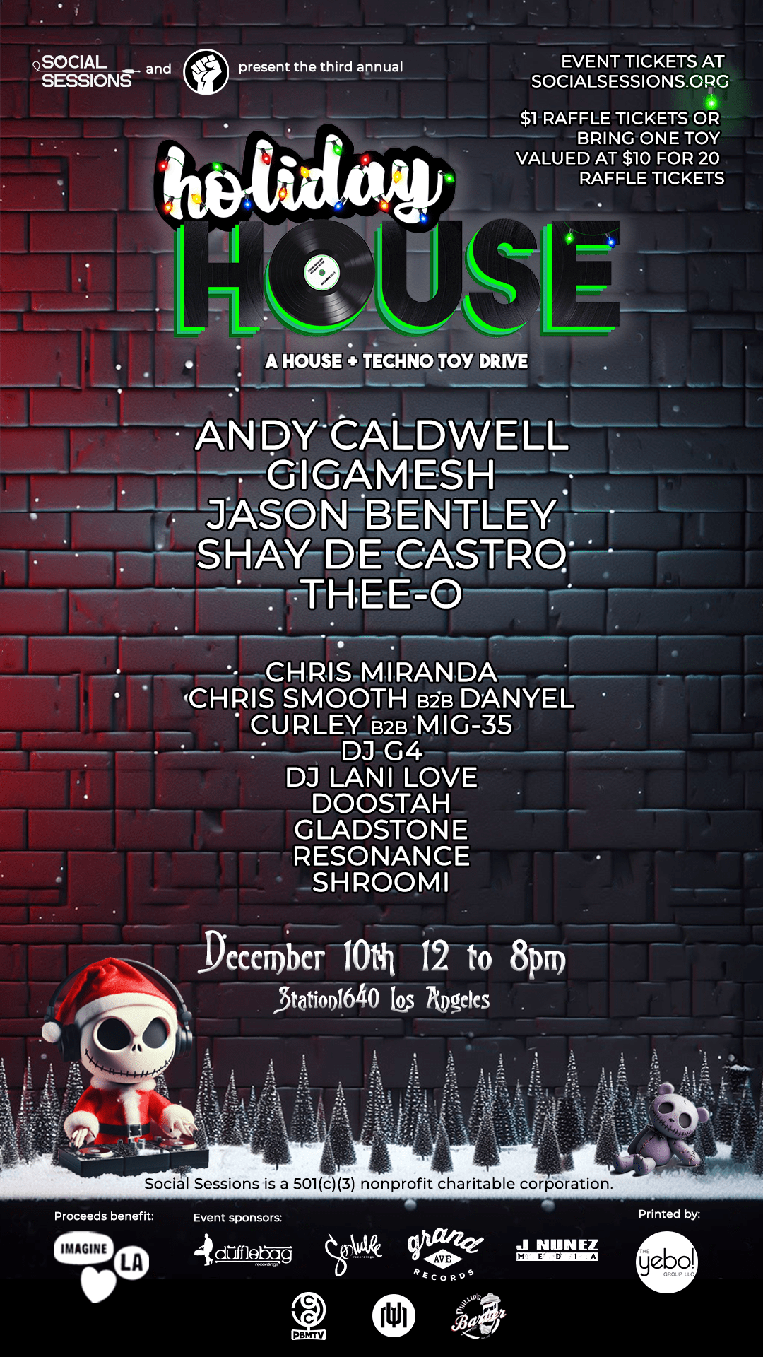 Holiday House - A House + Techno Toy Drive Cover