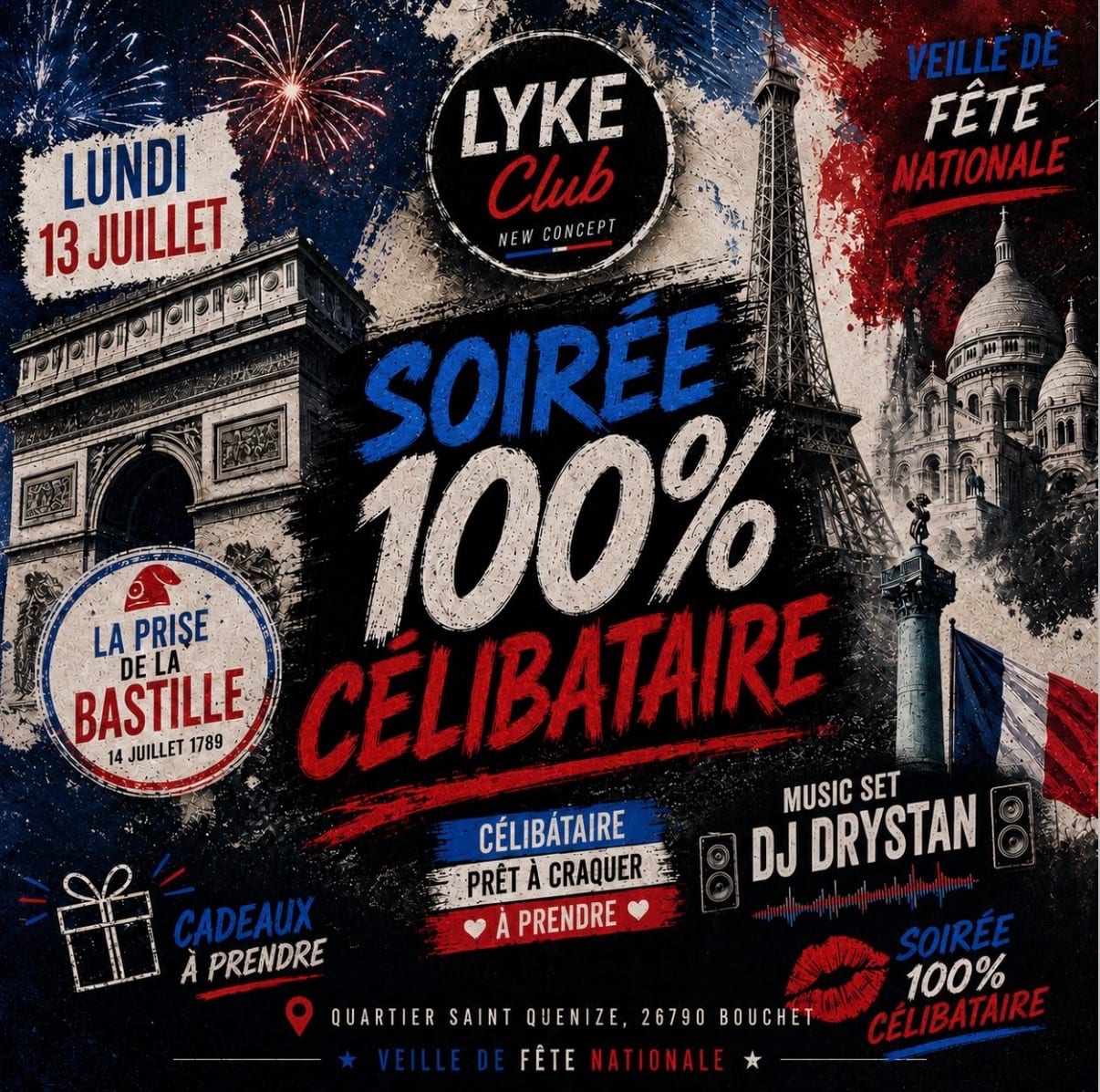 La 100% Célibataire Édition 14 Juillet Cover