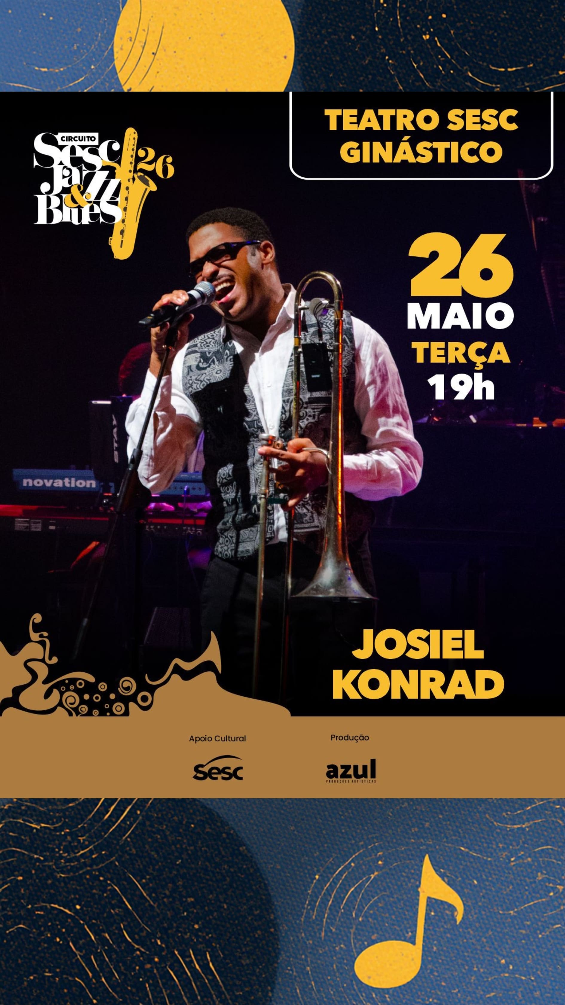 Josiel Konrad | Sesc Jazz & Blues Cover