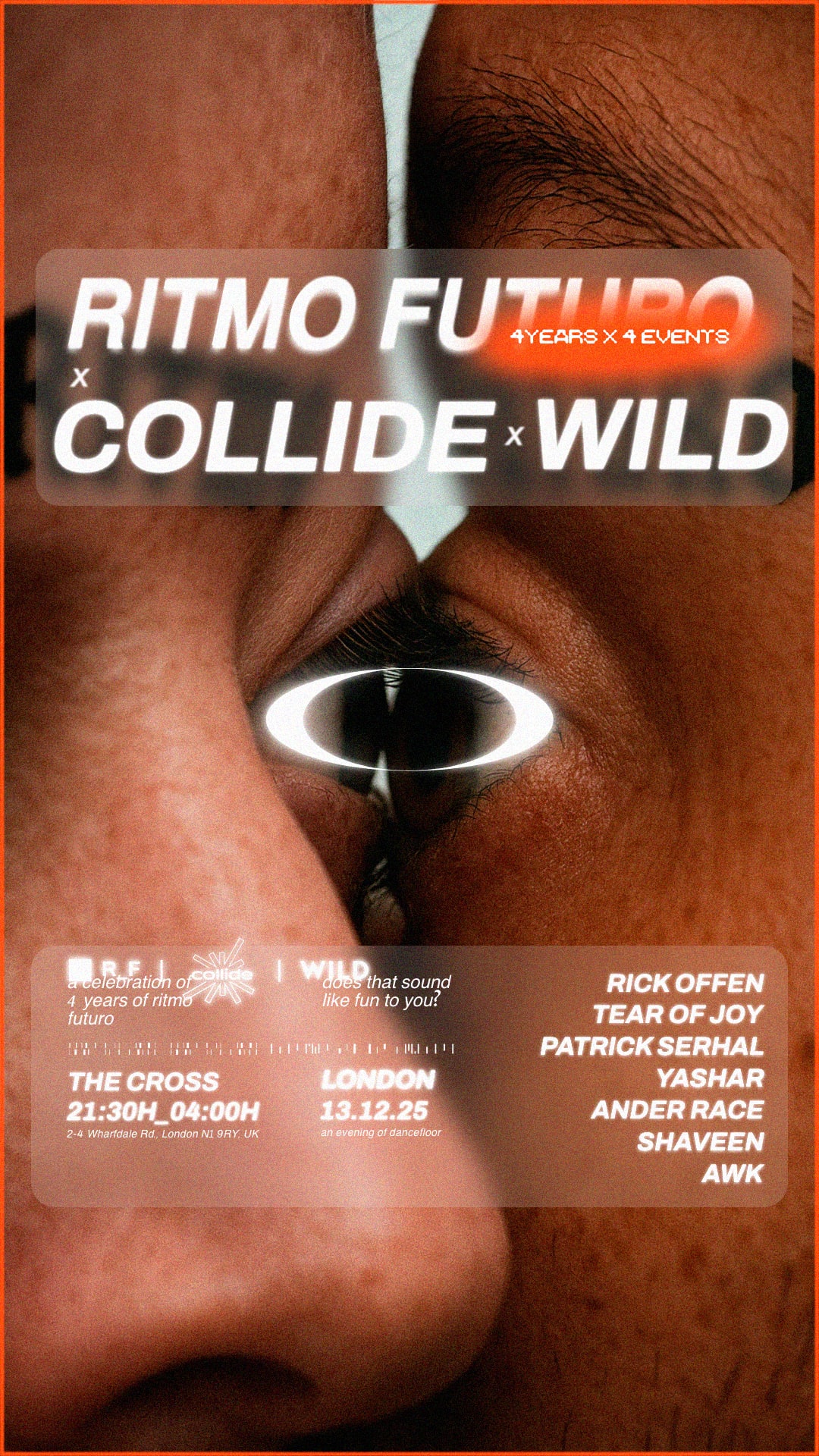 Ritmo Futuro 4 Years X 4 Events_London Cover