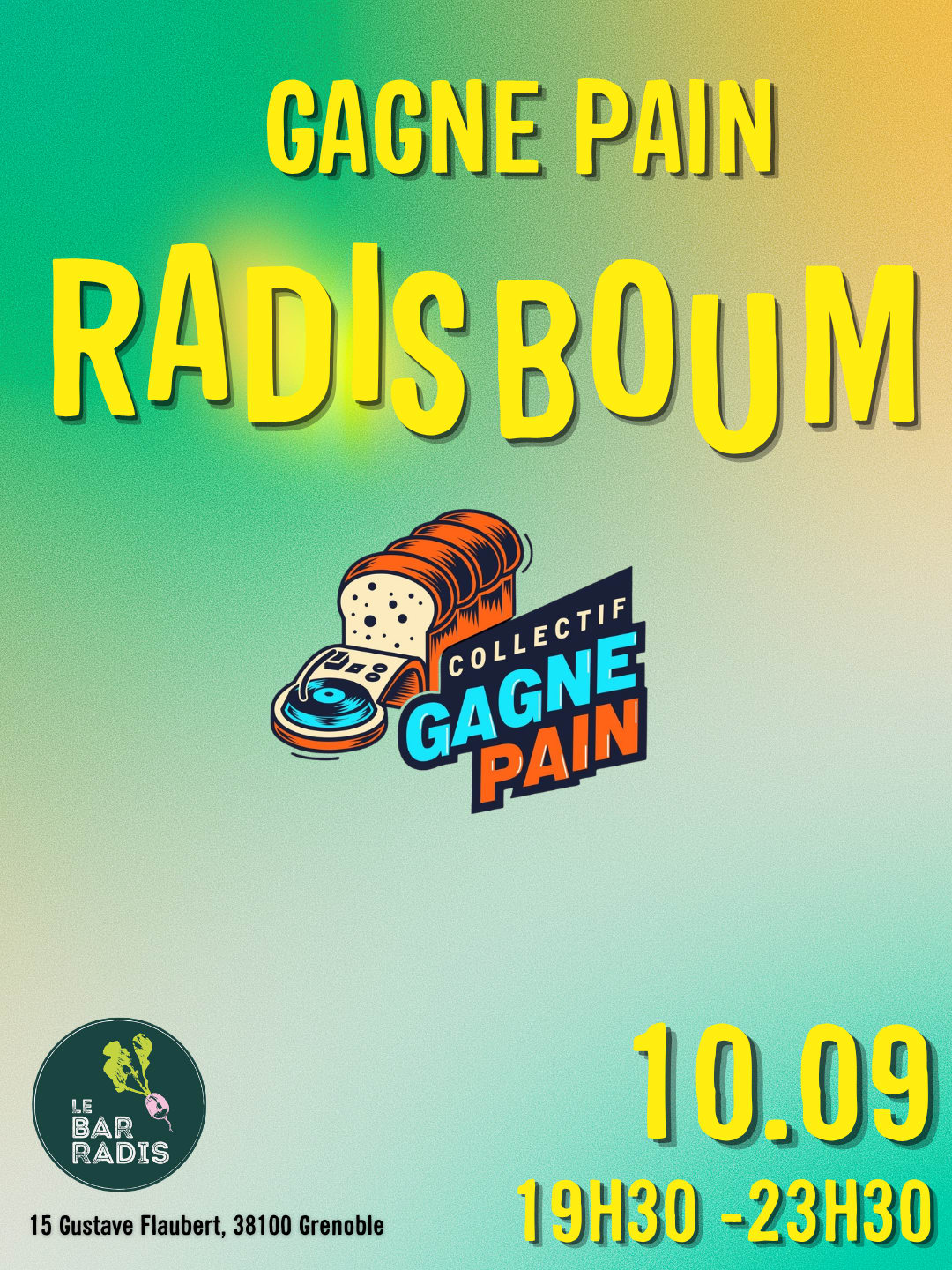 Radis Boum - Collectif Gagne Pain Cover