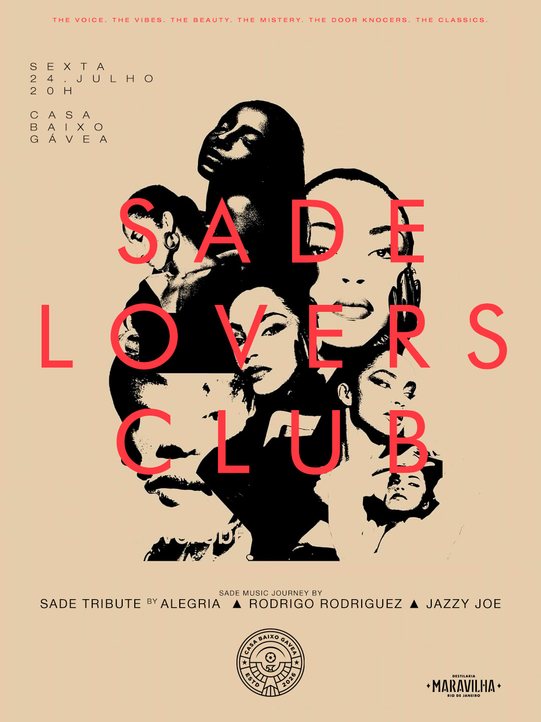 24/07 | Sade Lovers Club | Casa Baixo Gávea Cover