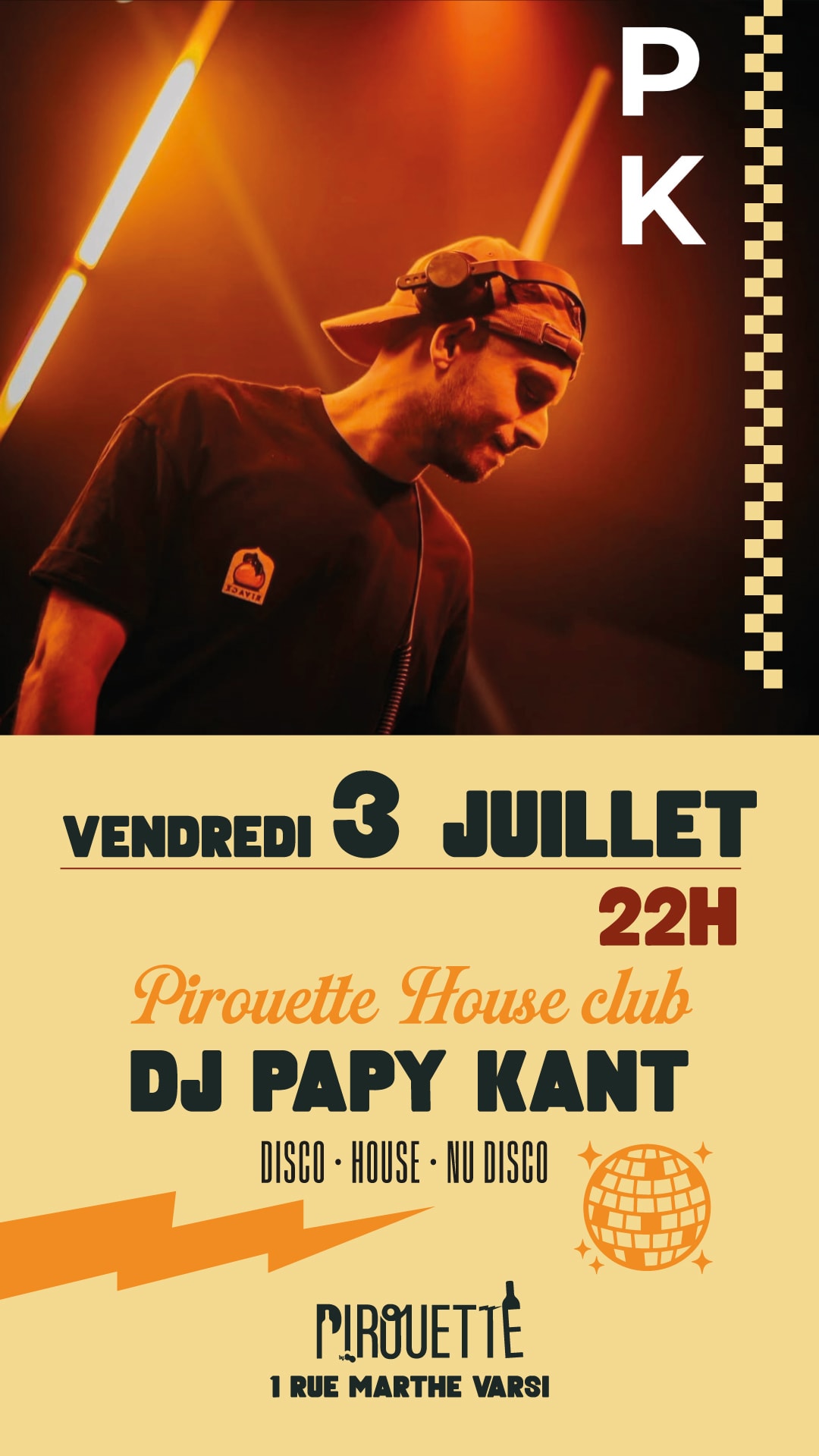 Pirouette House Club / Papy Kant Ven 3 Juillet Cover