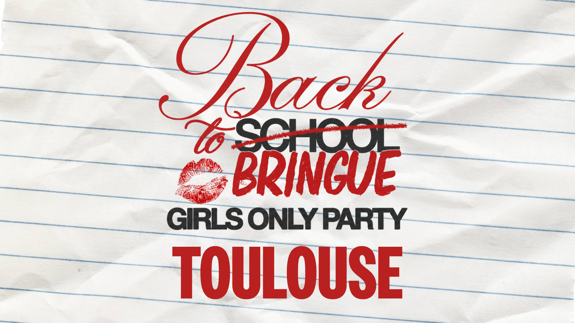 Back 2 Bringue - Girls Only - Toulouse Cover