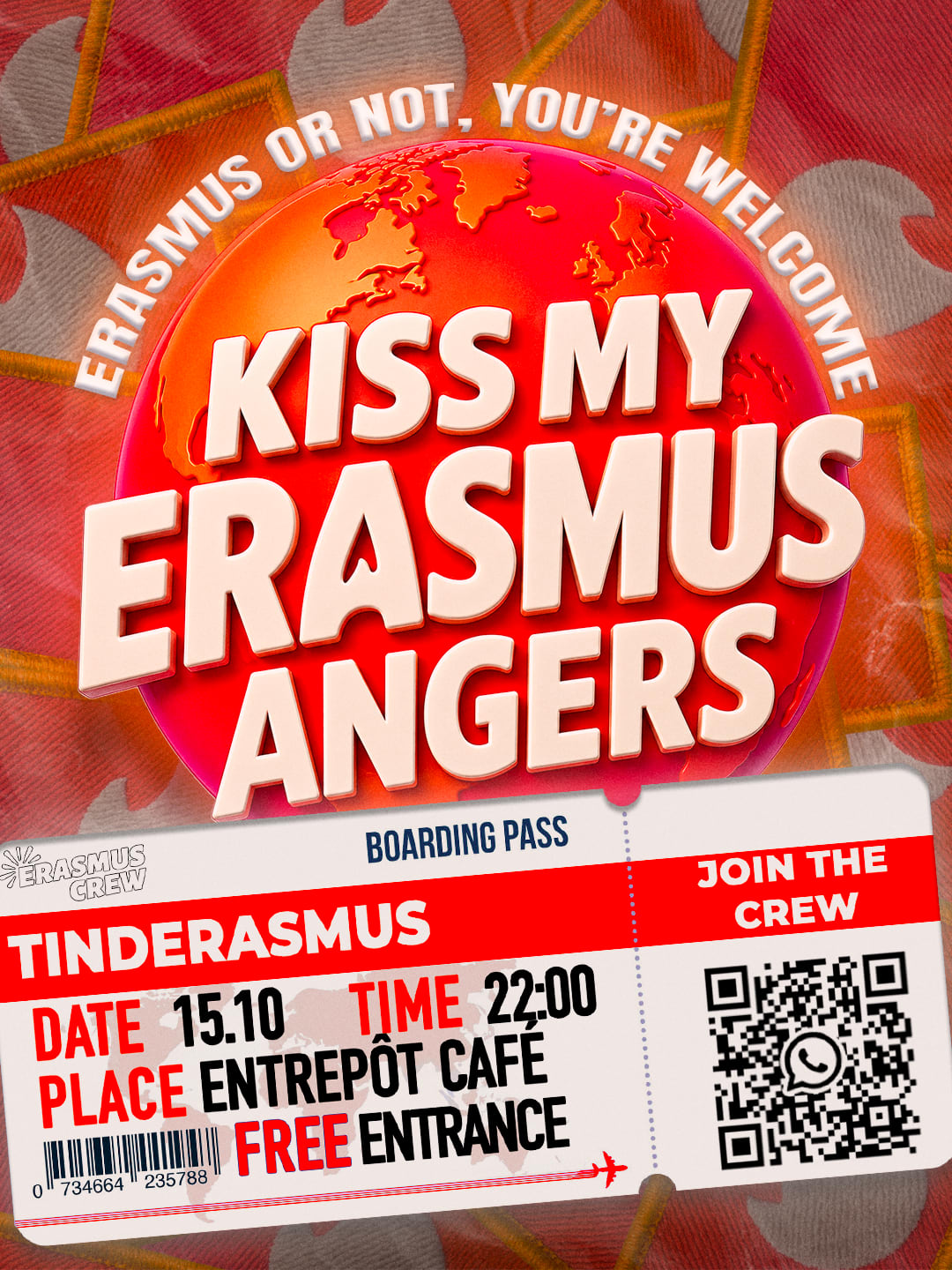 Kiss My Erasmus Angers | Tinderasmus Cover