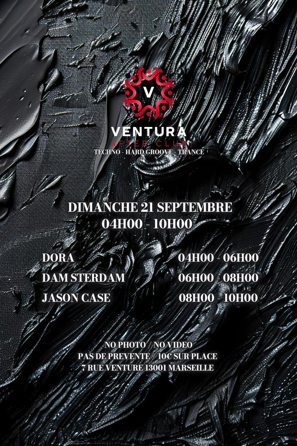 Ventura After Techno W/ Dora, Dam Sterdam & Jason Case Cover