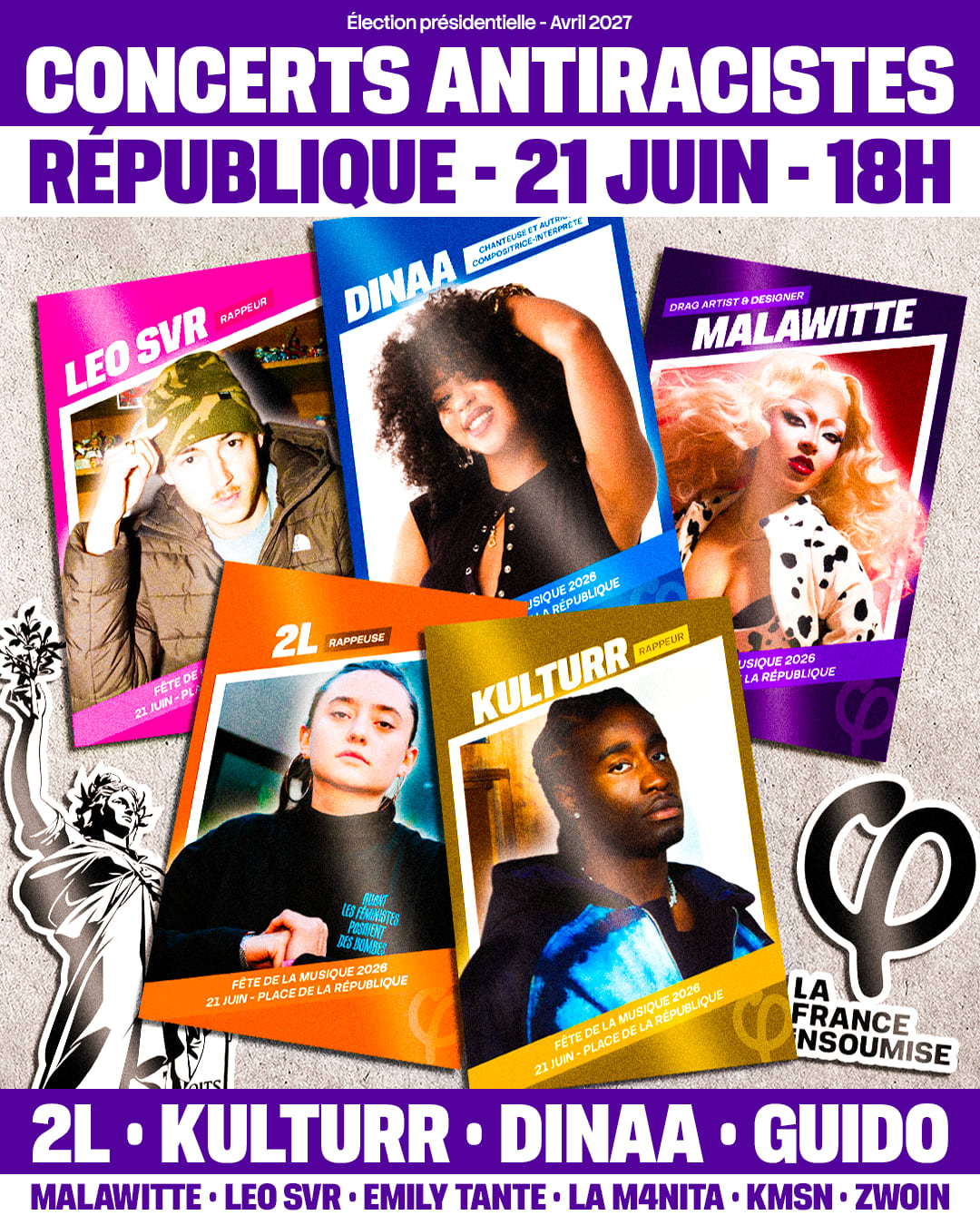 Fête De La Musique Antiraciste De La France Insoumise Cover