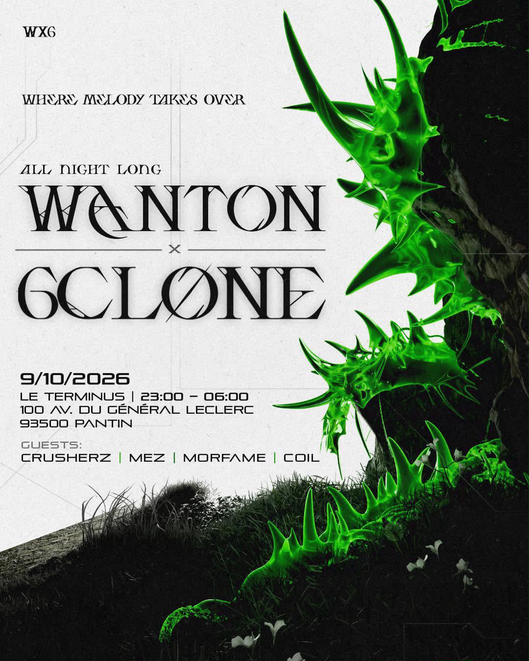 Wanton X 6cløne All Night Long Cover