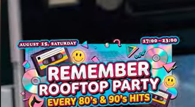 The 80s & 90s Party - Open Air Rooftop  Cavo Lisboa Cover