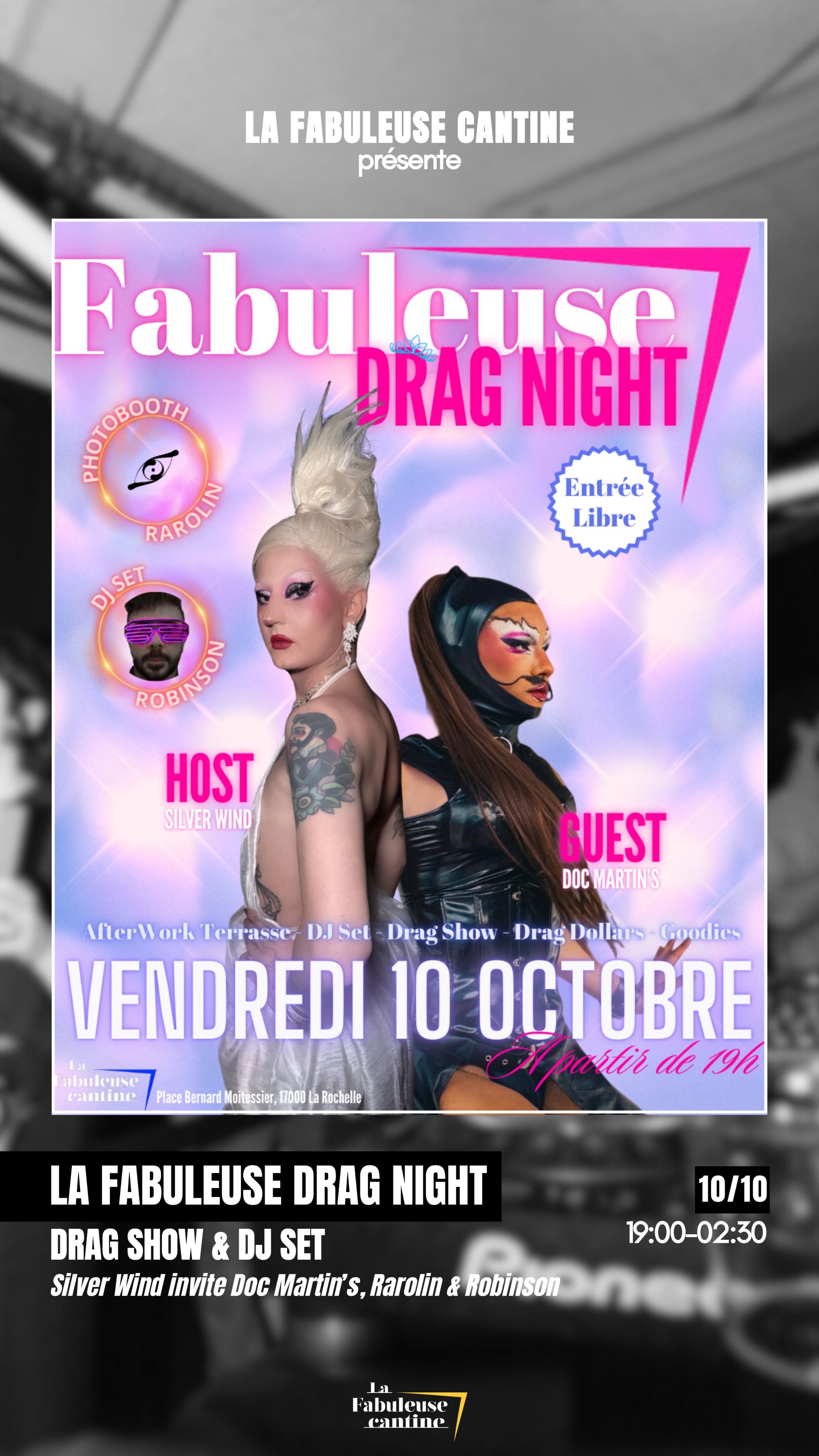 La Fabuleuse Drag Night By Silver Wind 10/10 Cover