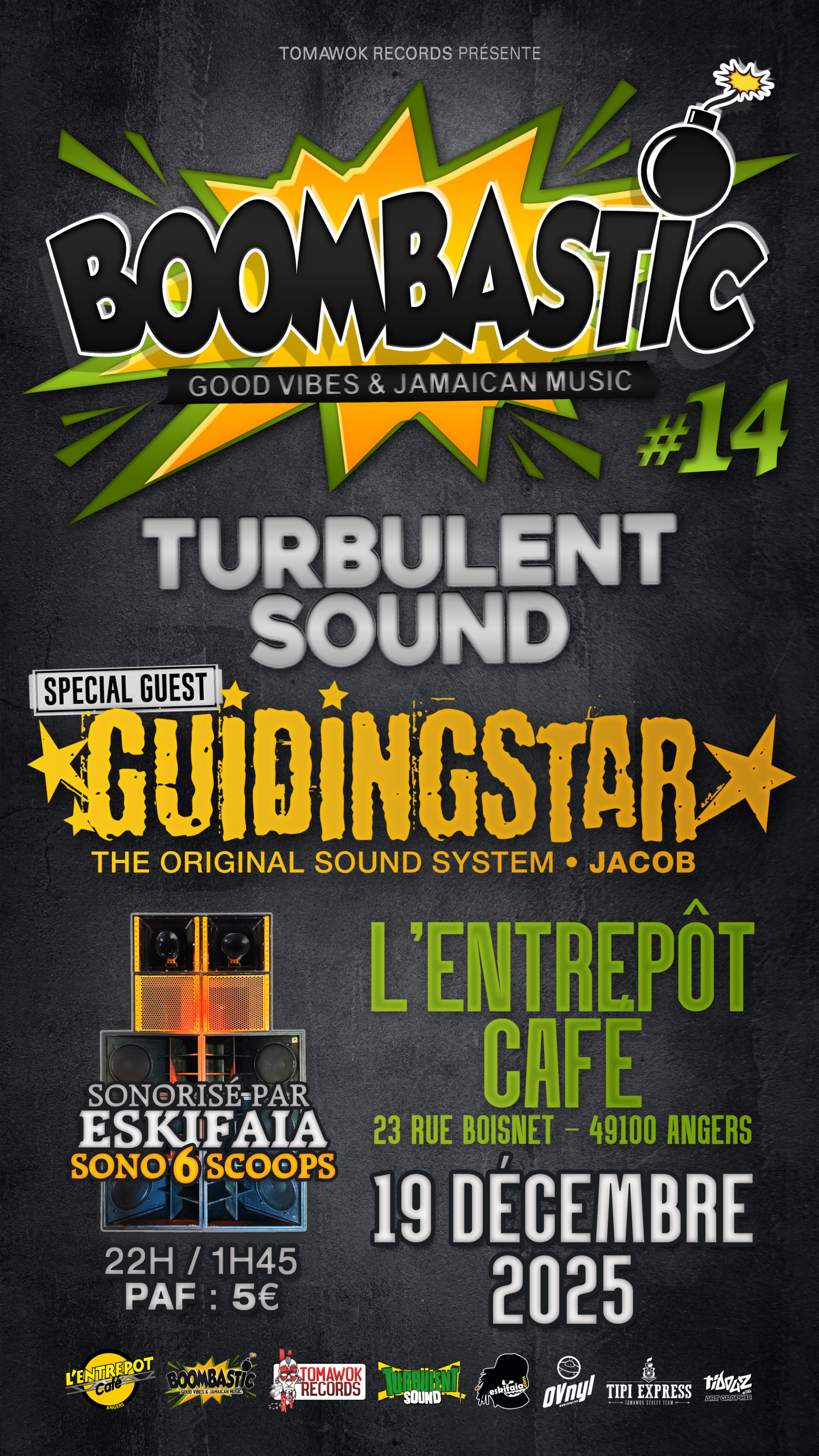 Angers - Guiding Star X Turbulent Sound - Boombastic #14 Cover