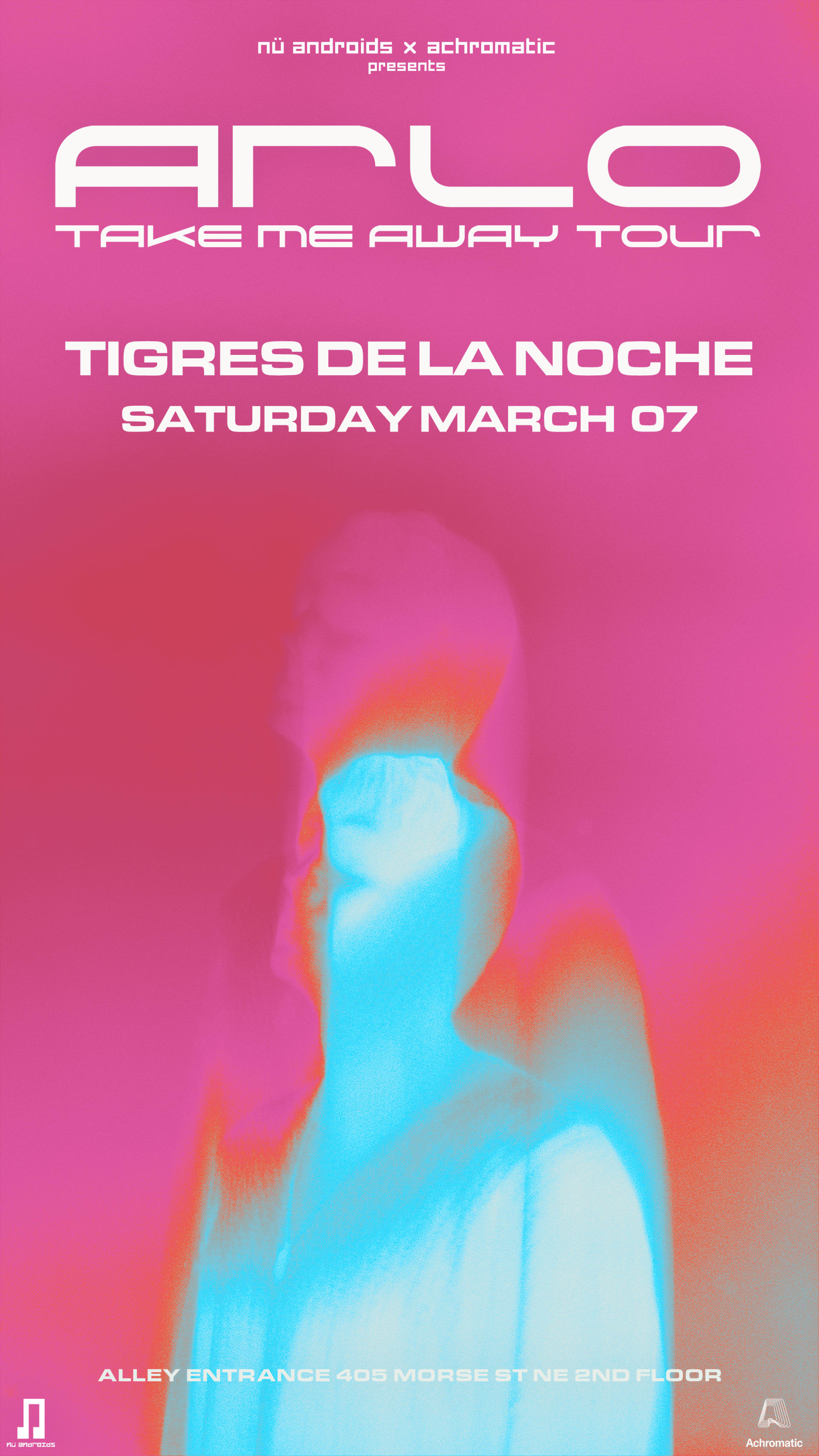 Nü Androids X Achromatic Present: Arlo Cover