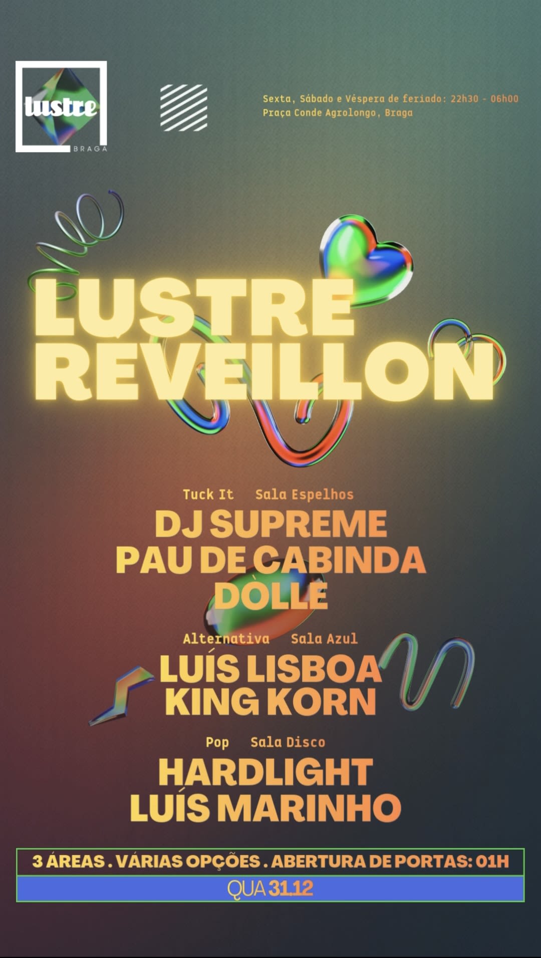 Reveillon 26 :: Lustre :: Braga Cover