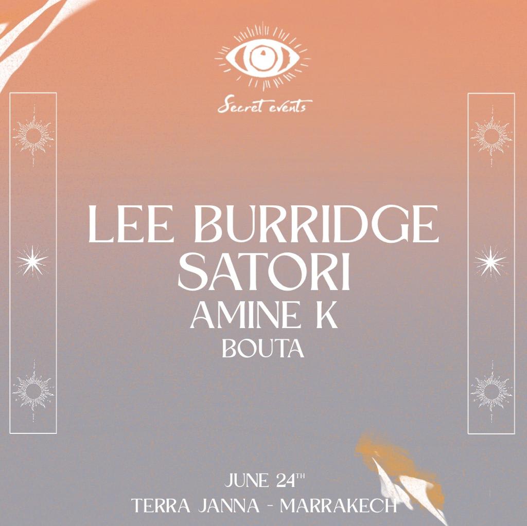 Secret Events Invites Lee Burridge ,Satori,Amine K And Bouta Cover