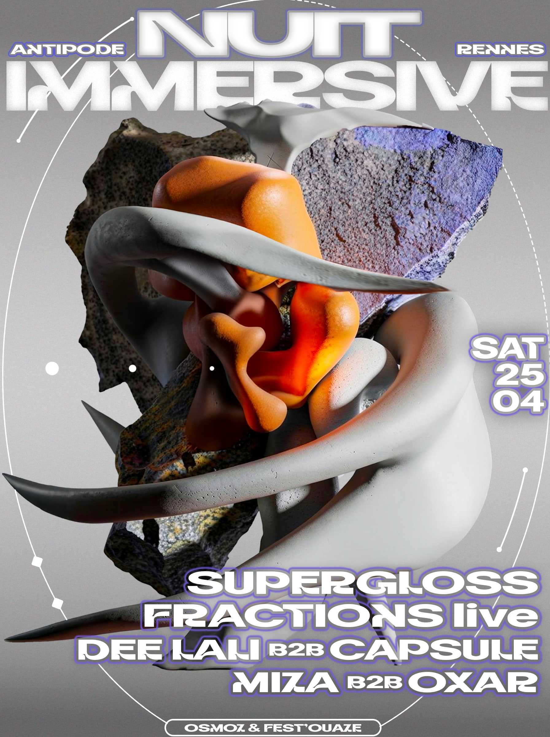 Osmoz Fest'ouaze | Nuit Immersive W/ Supergloss - Fractions Cover
