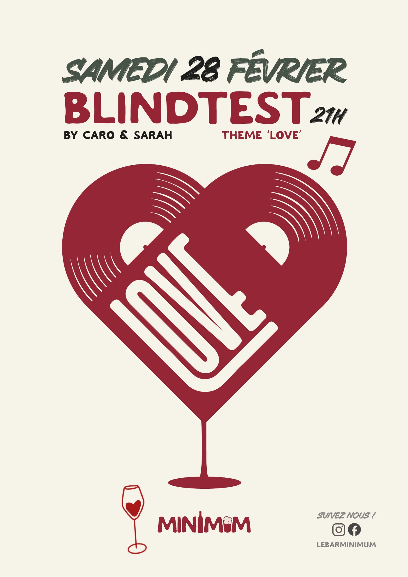 Blindtest Thème Love À Minimum Cover