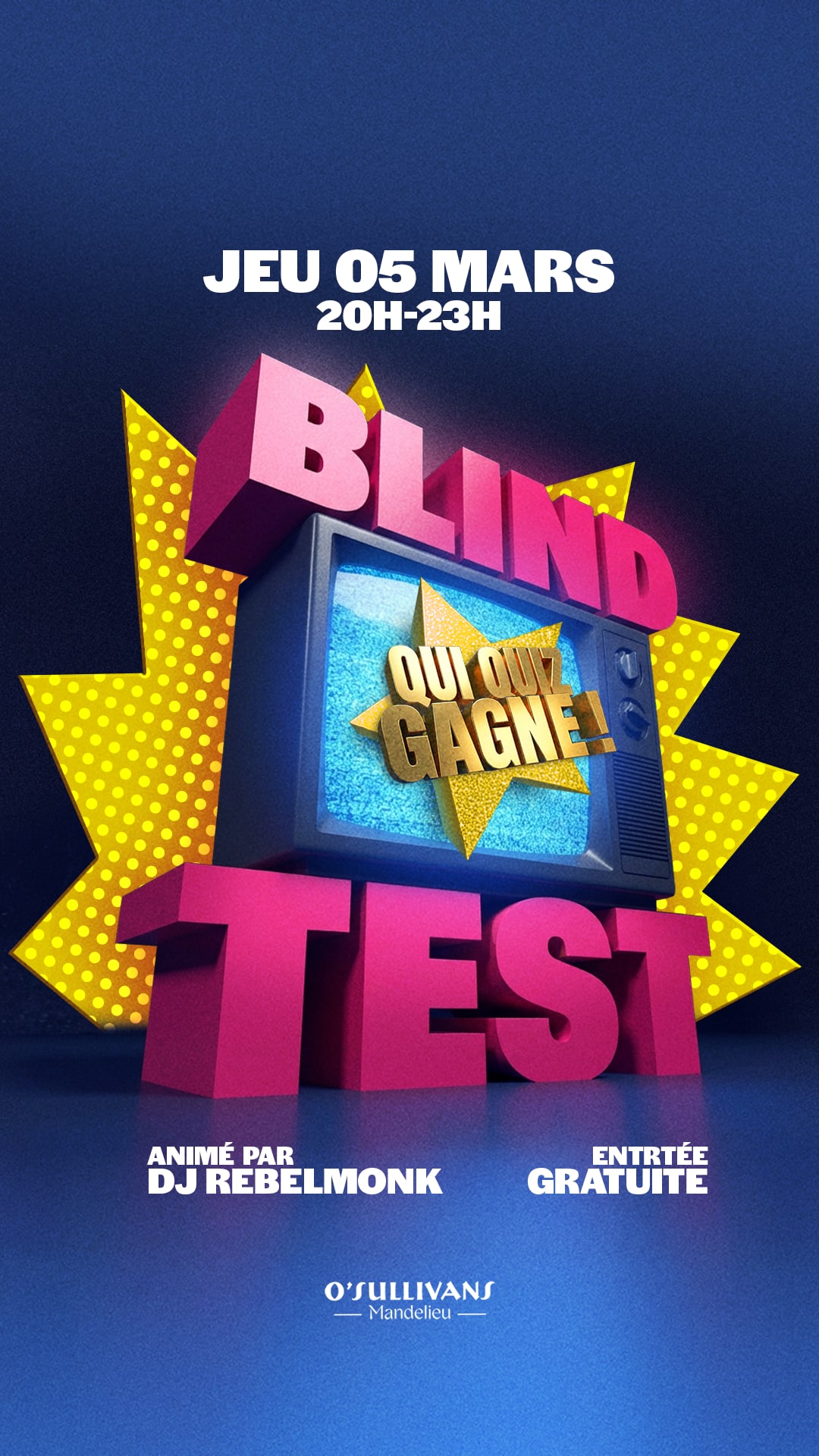 Blind Test - Quiz-O'sullivans Mandelieu Cover
