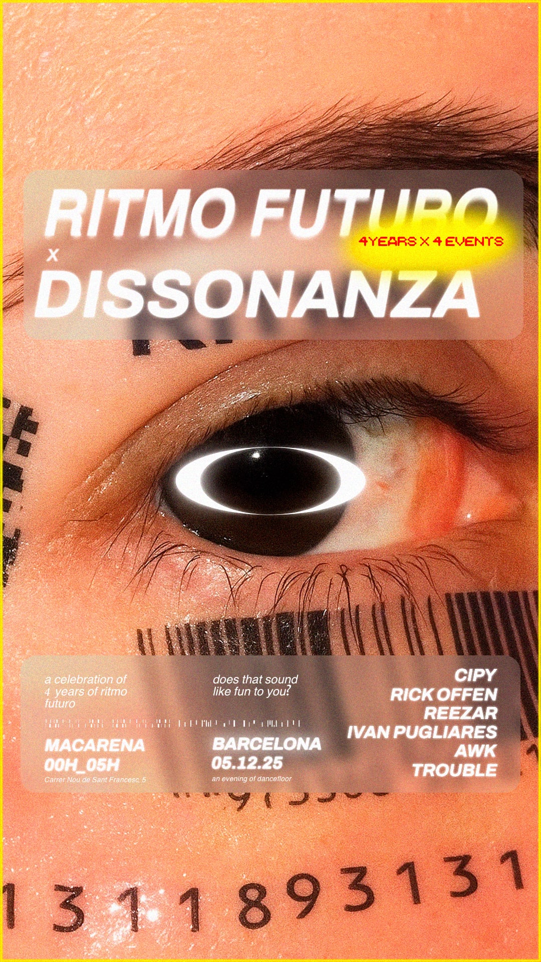 Ritmo Futuro 4 Years X 4 Events_Barcelona Cover