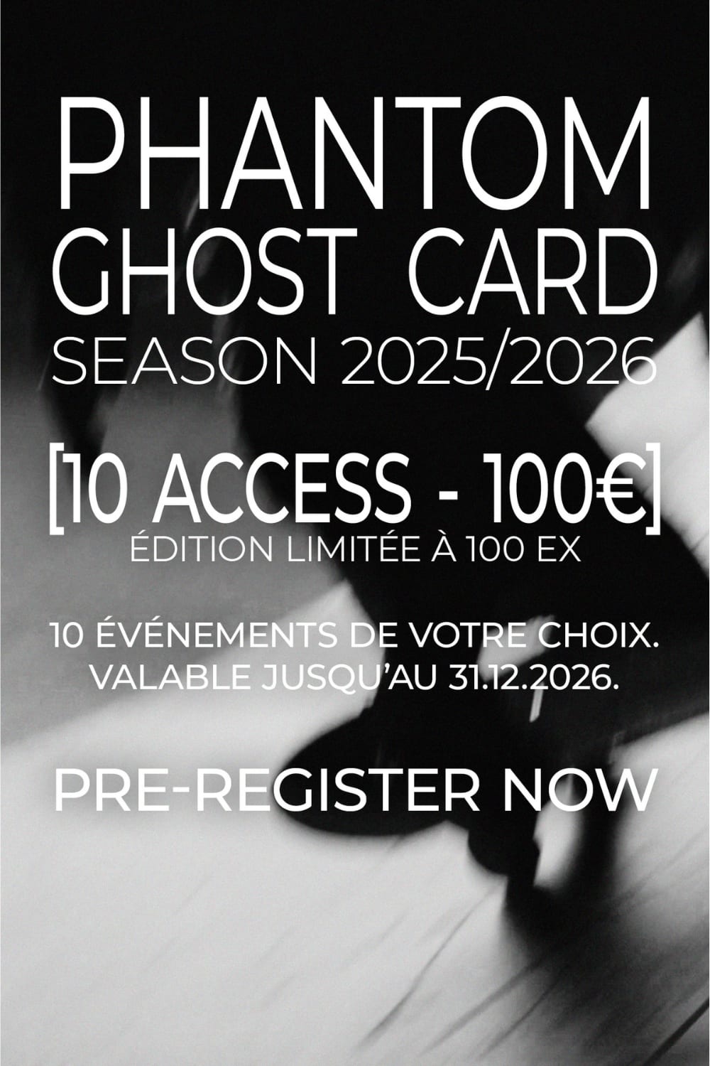 Phantom Ghost Card - Accède À 10 Soirées De Ton Choix Cover