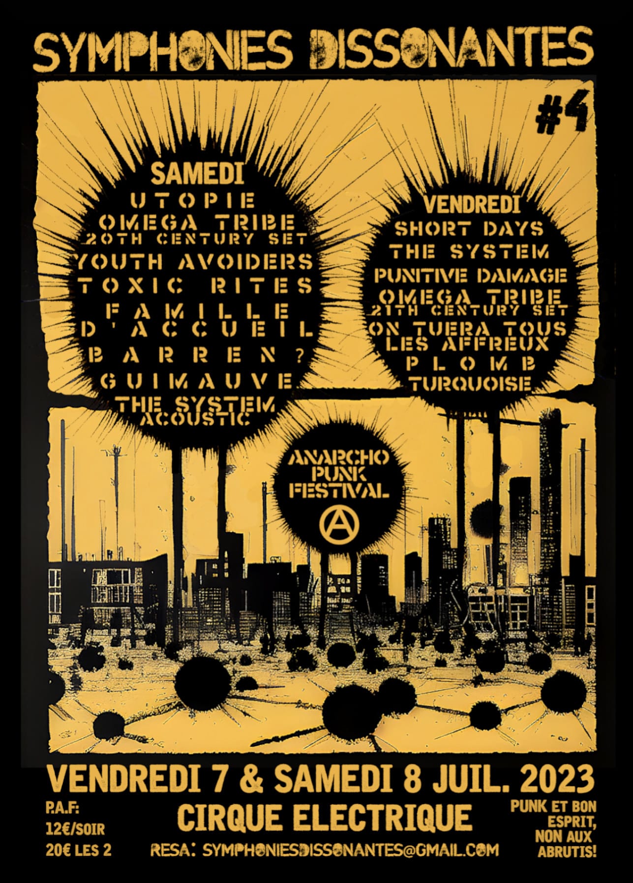 Symphonies Dissonantes Anarcho Punk Fest Cover