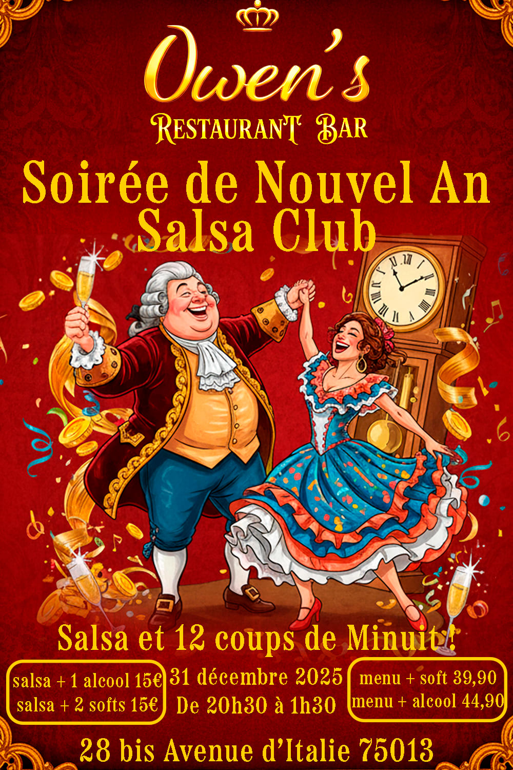 Owen's Royal Salsa Club - Édition Nouvel An Cover