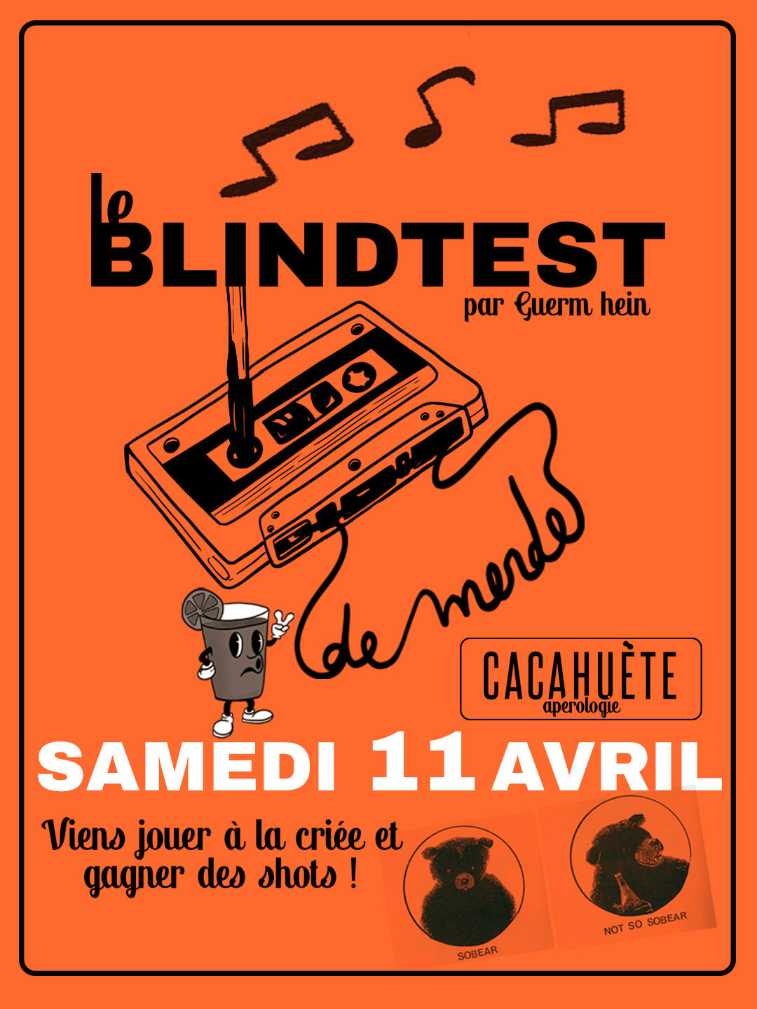 Blindtest De Merde Sam 11 Avril Cover