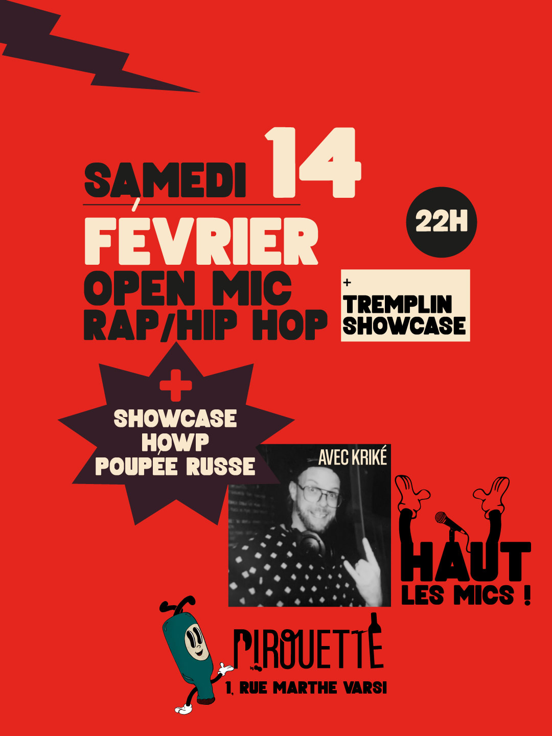 Open Mic Rap Hip Hop +  Showcase Cover