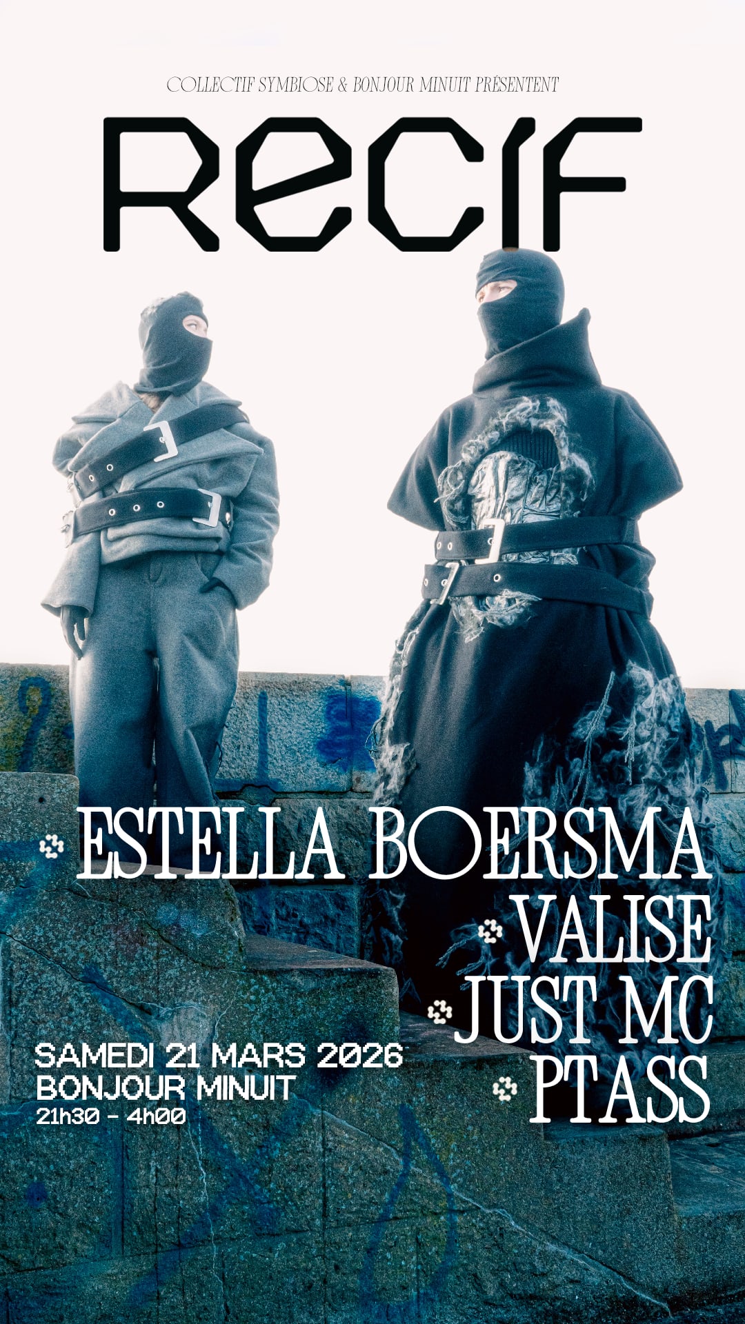 Récif : Estella Boersma, Valise, Just MC, Ptass @Bjm Cover