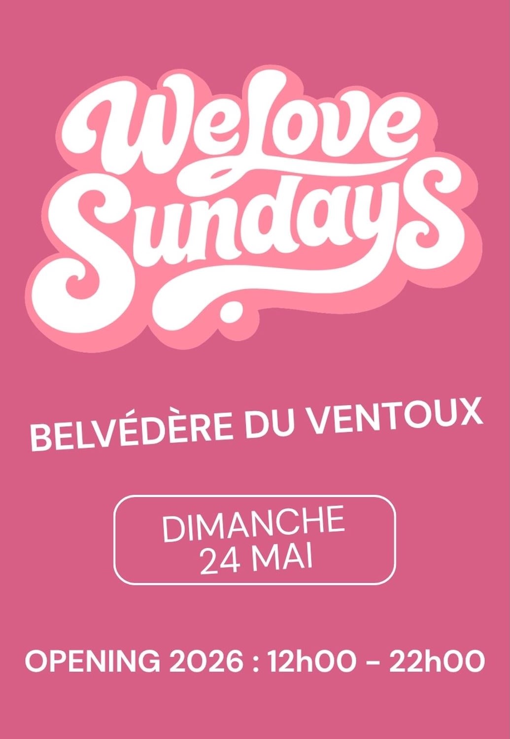 We Love Sundays - Opening Cover