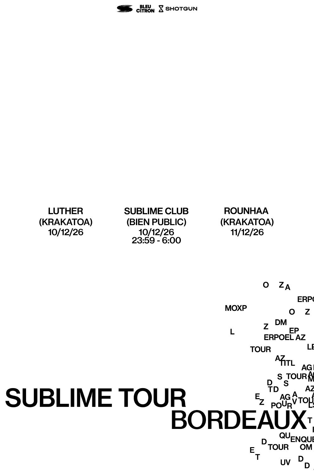 Sublime Tour - Bordeaux Cover