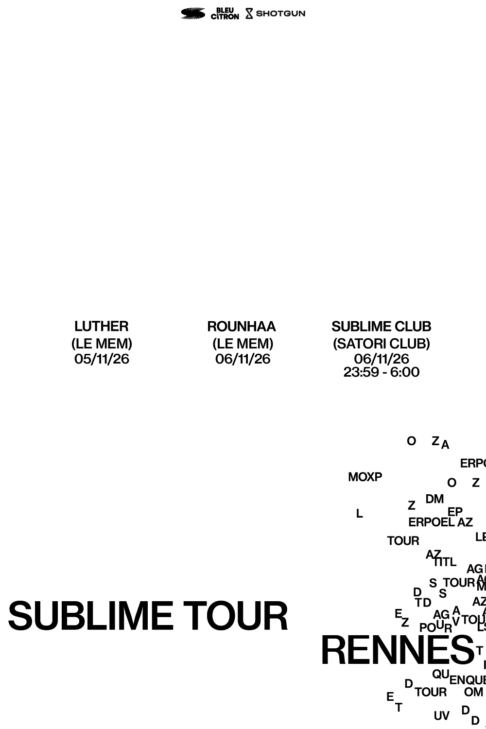 Sublime Tour - Rennes Cover