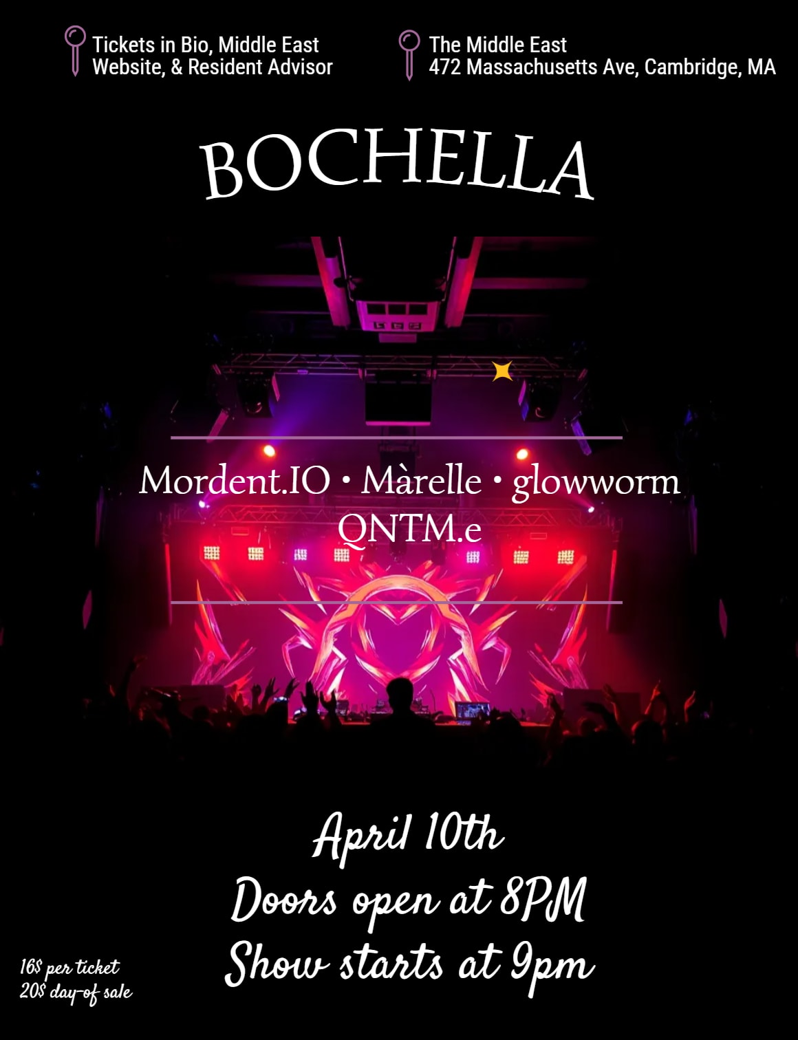 Bochella @ The Middle East In Cambridge Cover