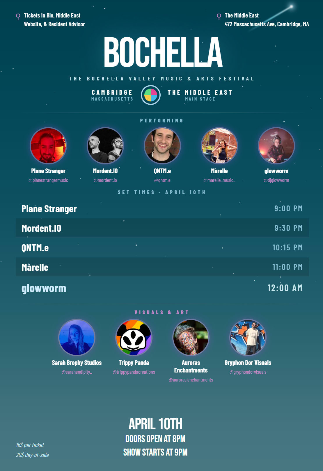 Bochella @ The Middle East In Cambridge Cover