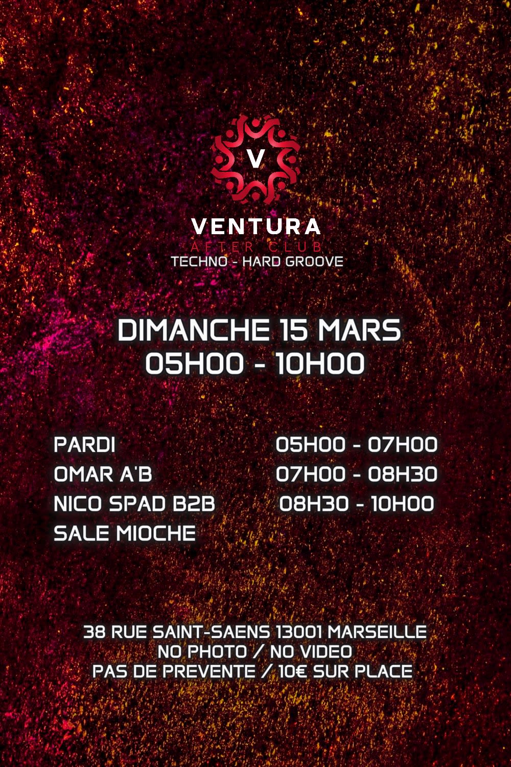Ventura After Techno W/ Pardi, Omar A'b, Nico Spad & More Cover