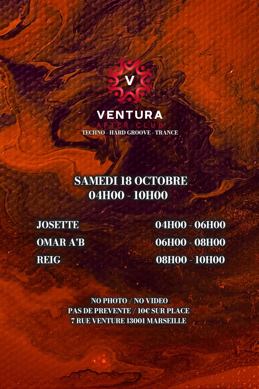 Ventura After Techno W/ Josette, Omar A'b & Reig Cover