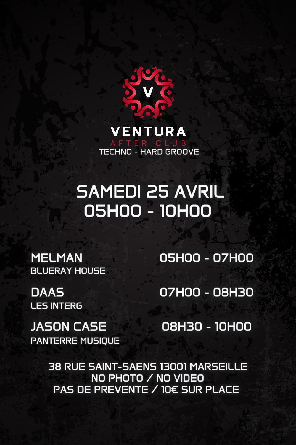 Ventura After Techno W/ Melman, Daas & Jason Case Cover