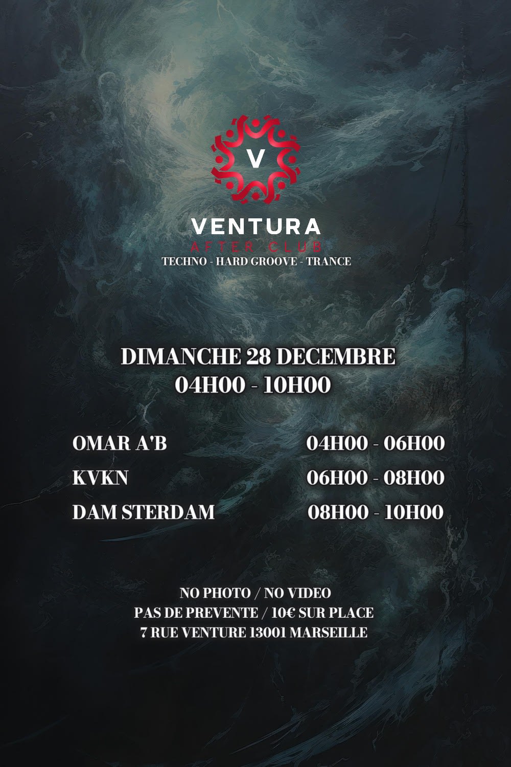 Ventura After Techno W/ Omar A'b, Kvkn & Dam Sterdam Cover