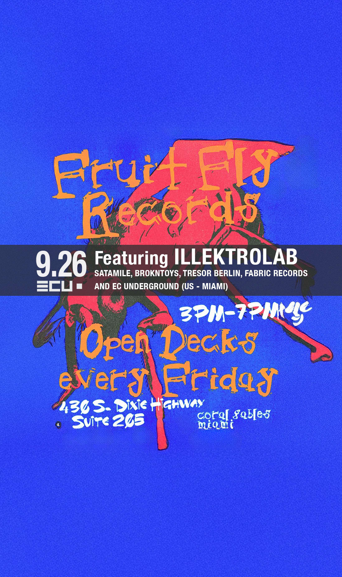Meet'n'greet/Open Decks/Special Guest: Illektrolab Cover