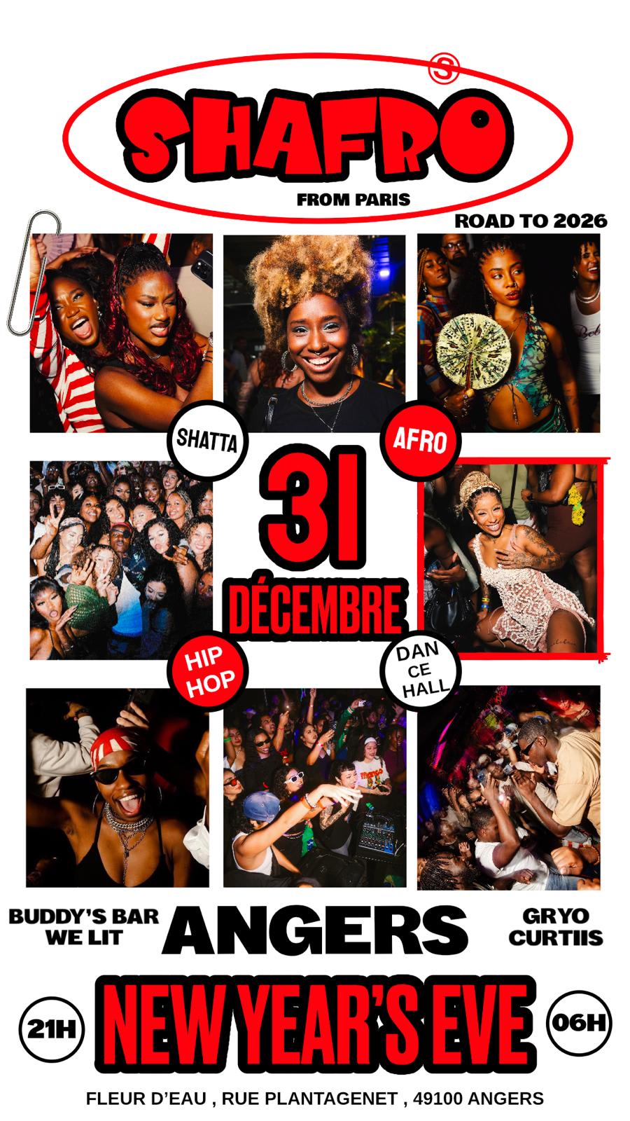 Shafro - New Year's Eve  31 Décembre Angers Cover